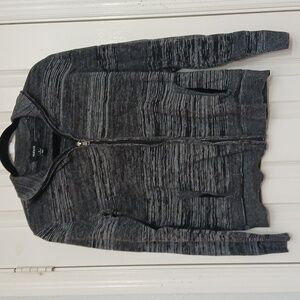 Alfani Charcoal Zip-Up Sweater for Men